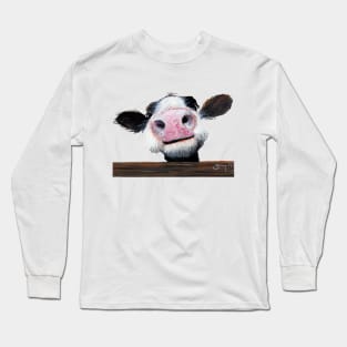 Nosey Cow ' Hey! How's It Goin'? ' Long Sleeve T-Shirt